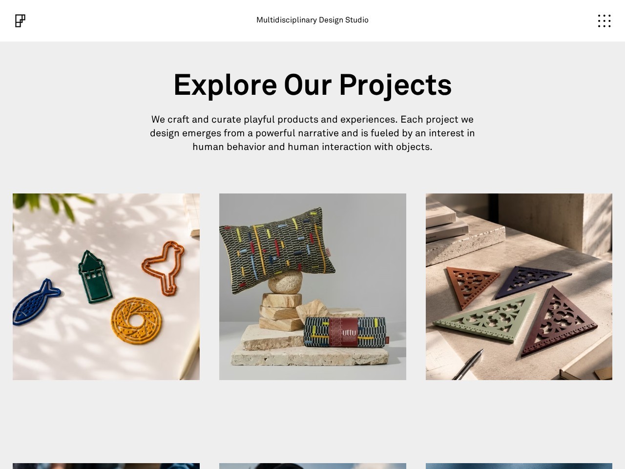 Form & Seek Projects homepage