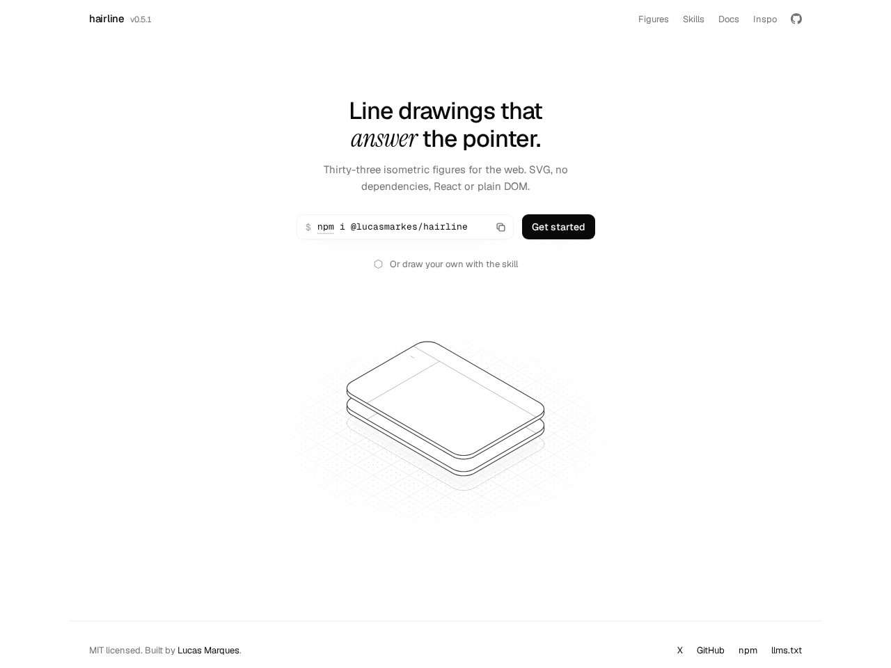 Hairline homepage