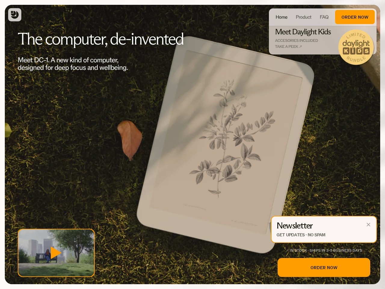 Daylight Computer homepage