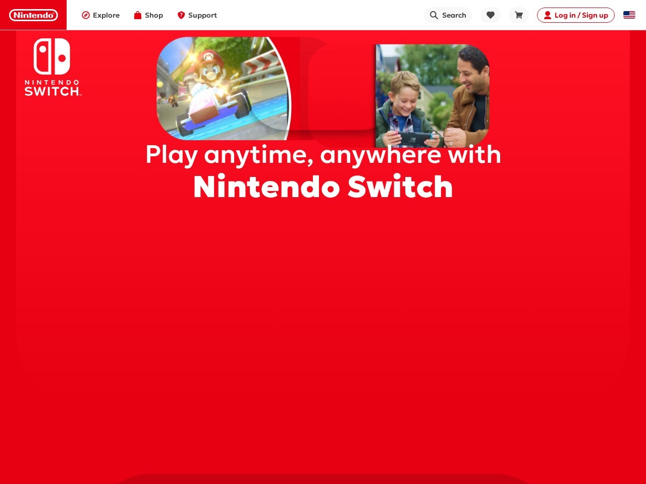 Nintendo Wii U homepage
