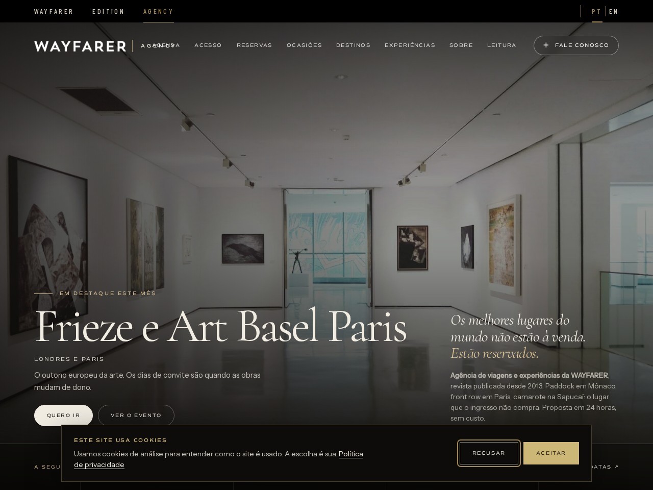 WAYFARER Agency homepage