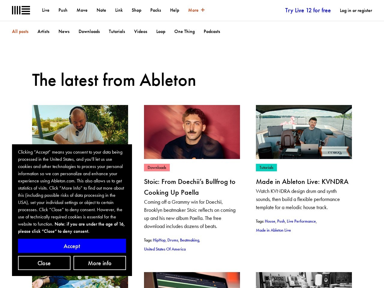 Ableton — Learning Music homepage