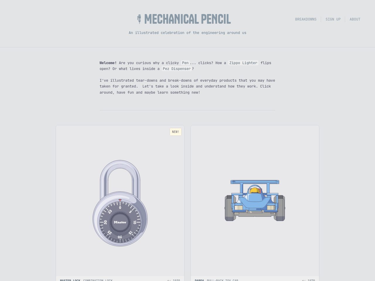Mechanical Pencil homepage