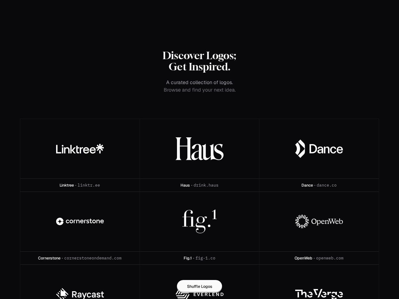 Looogos homepage