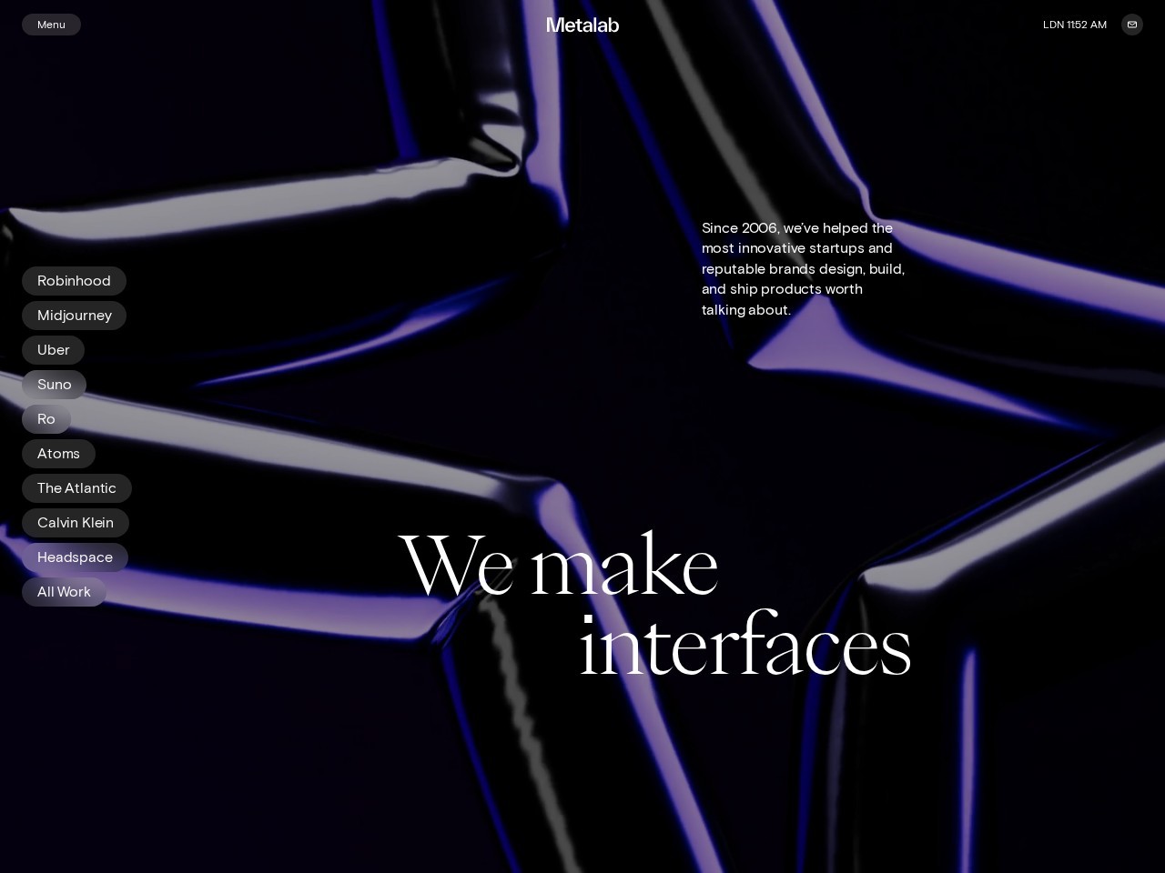MetaLab homepage