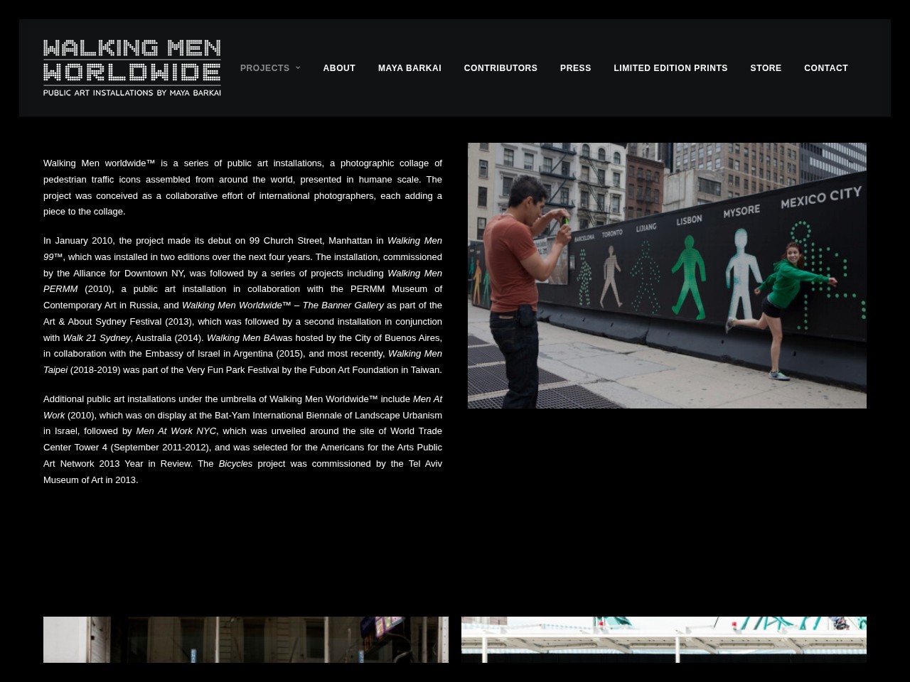 Walking Men homepage