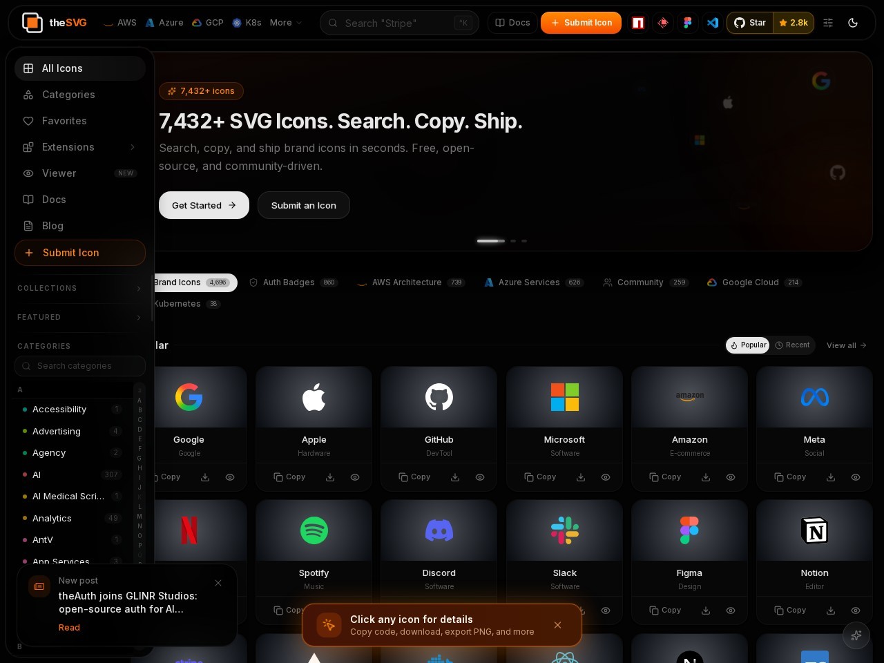 theSVG homepage