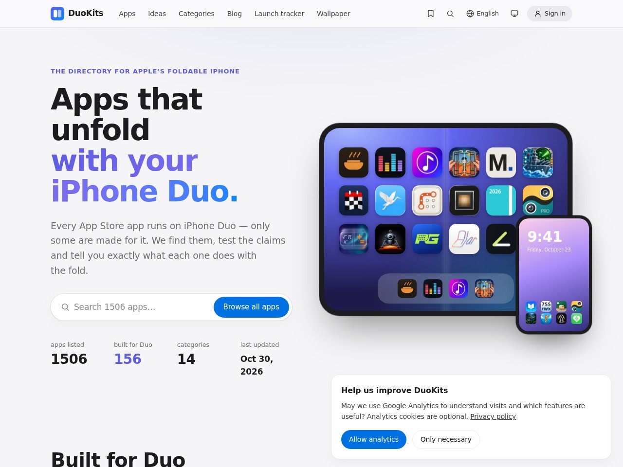 DuoKits homepage